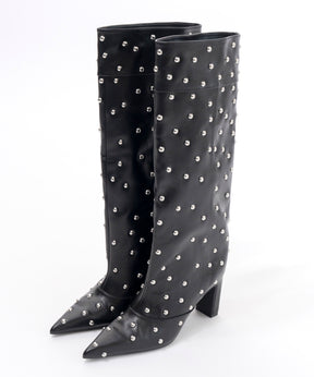 Studs Loose Long Boots