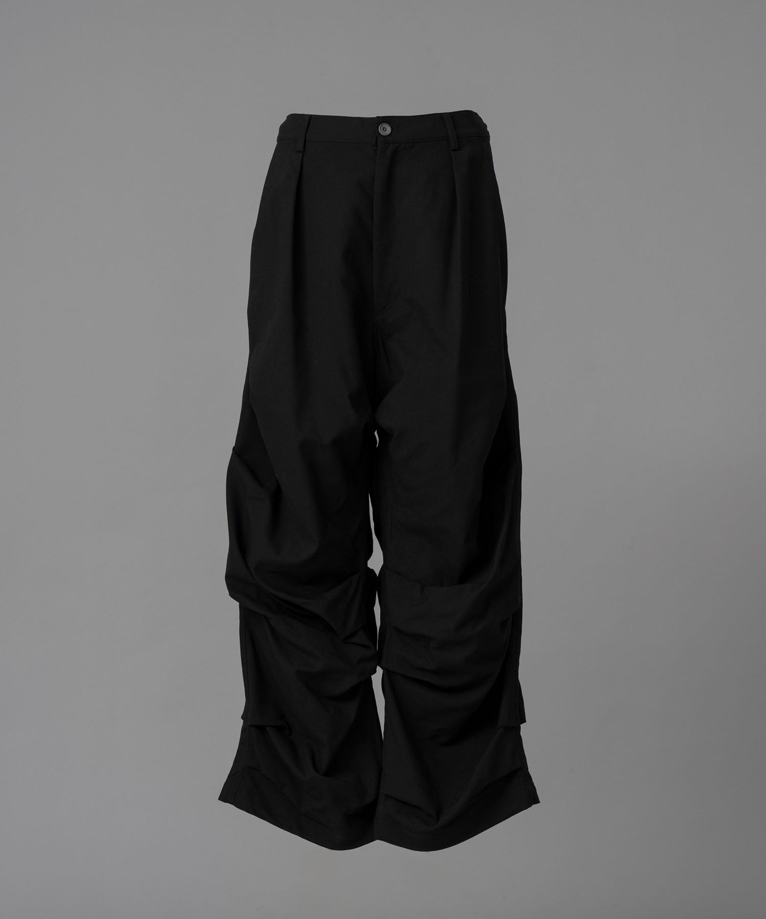 Prime-Wide Random Tucks Parachute Pants