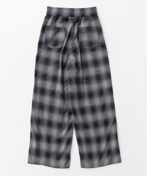 【PRE-ORDER】Plaid Pattern Bicolor Denim Pants