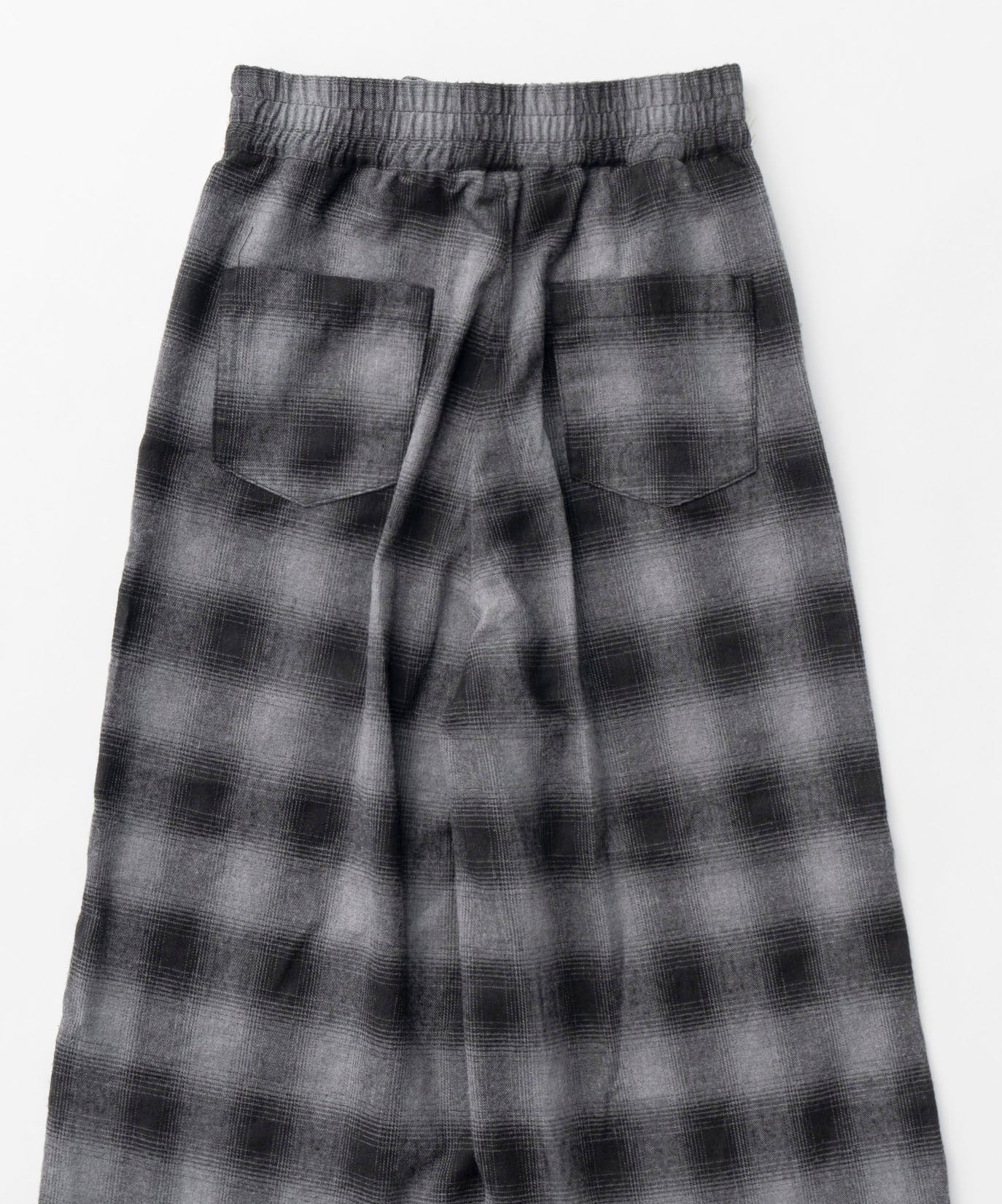 【PRE-ORDER】Plaid Pattern Bicolor Denim Pants