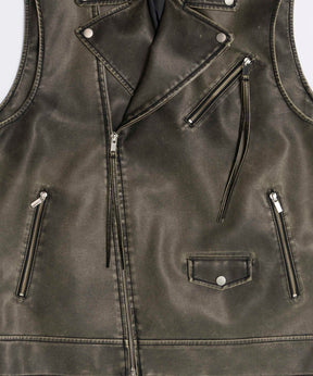 Vegan Leather Riders Gilet