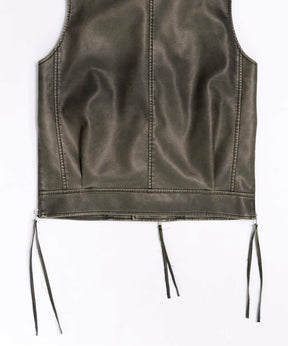 Vegan Leather Riders Gilet