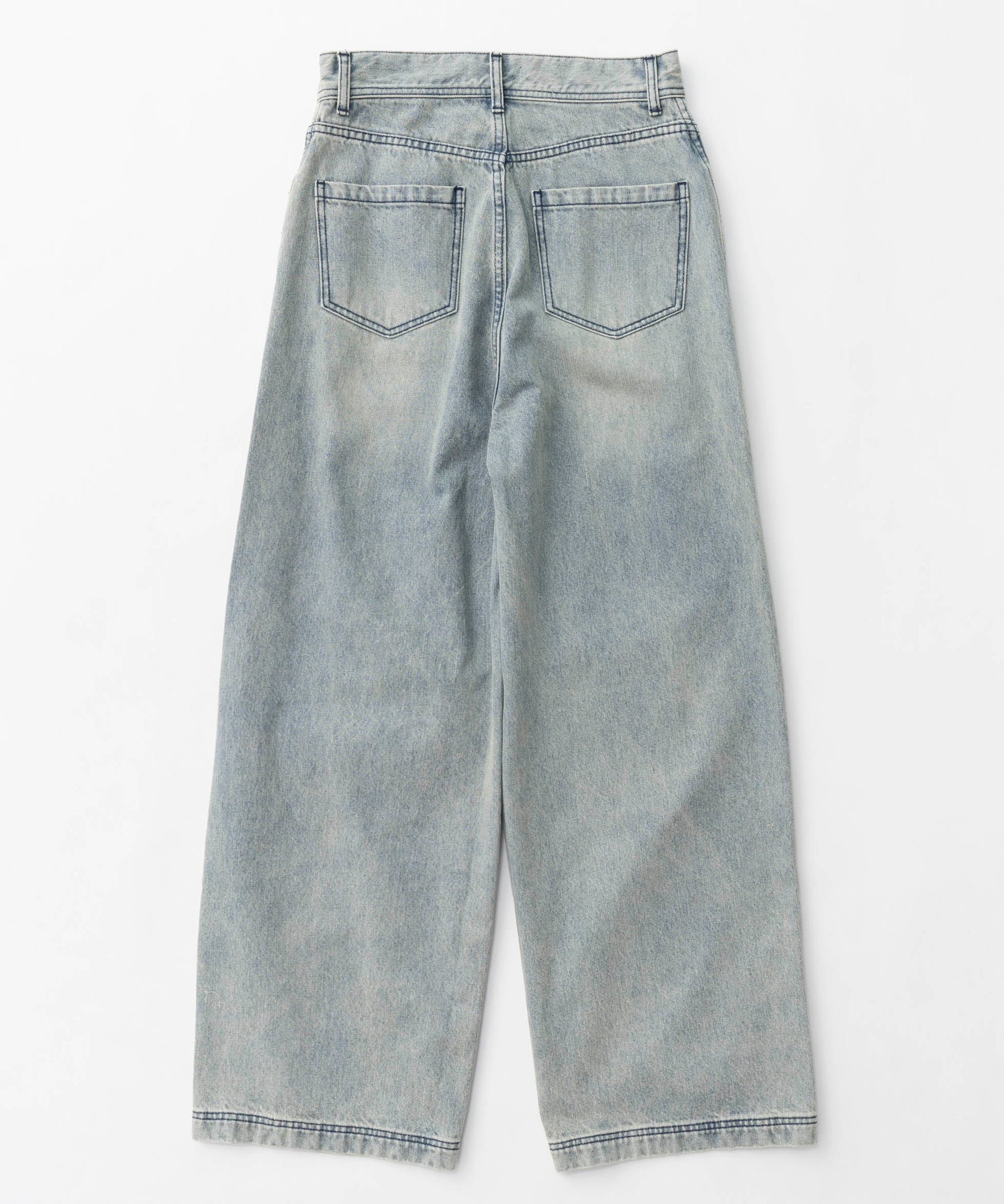 Tulle Layer Denim Pants