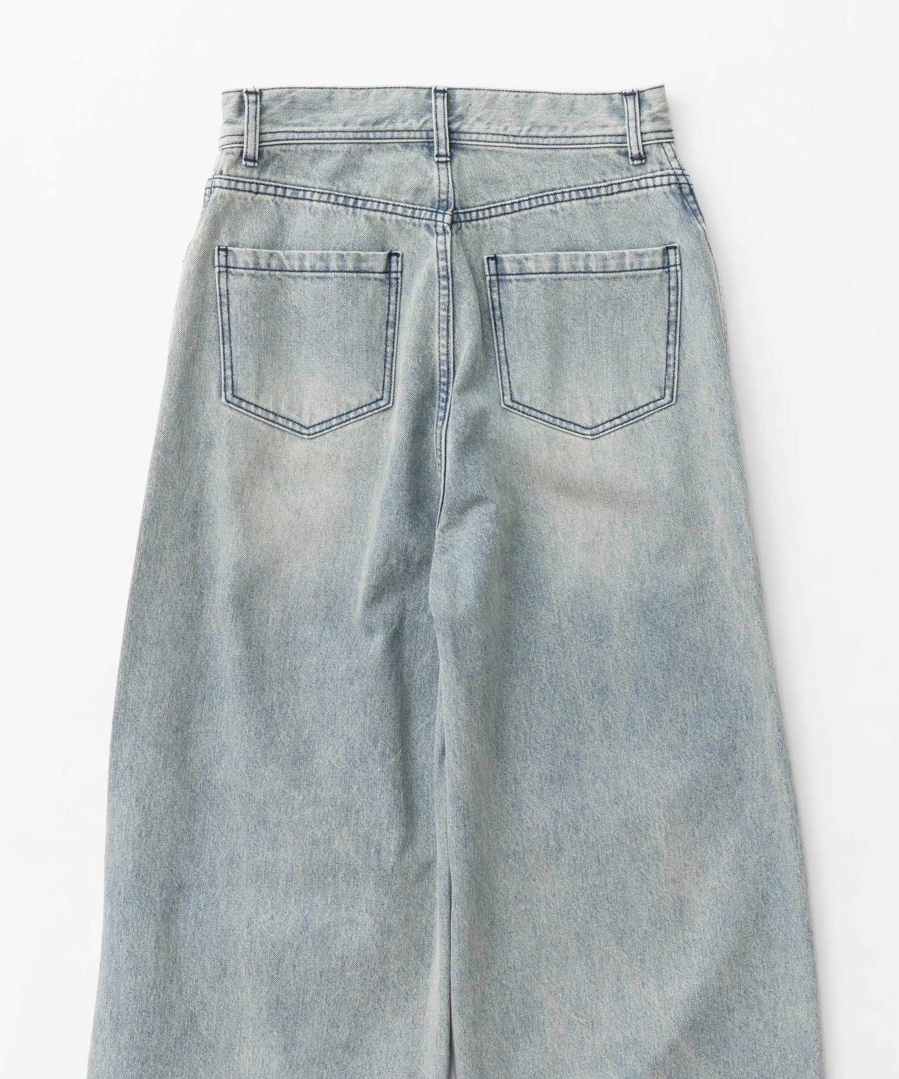 Tulle Layer Denim Pants