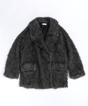 【SALE】Mix Fur Short Coat