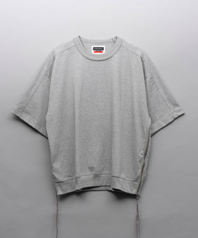 Heavy-Weight Cotton Prime-Over Side Zip T-Shirts