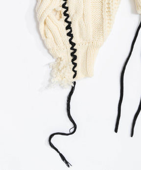 Hand Stitch Popcorn Cable Knit