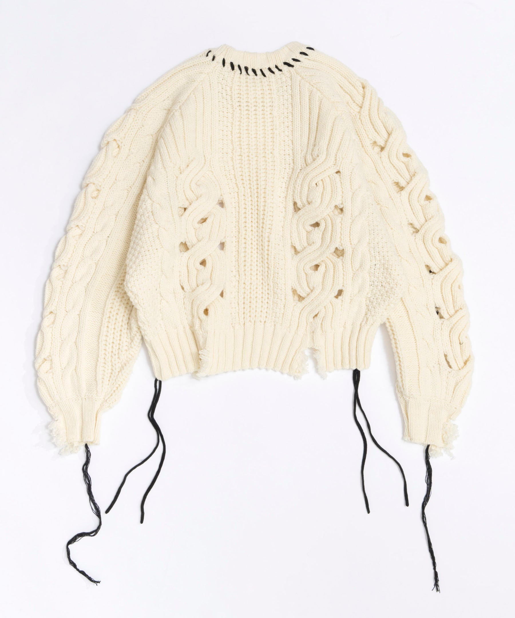 Hand Stitch Popcorn Cable Knit