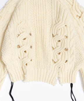 Hand Stitch Popcorn Cable Knit