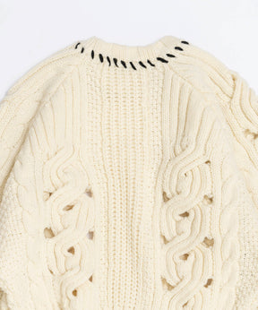 Hand Stitch Popcorn Cable Knit