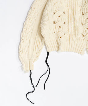 Hand Stitch Popcorn Cable Knit