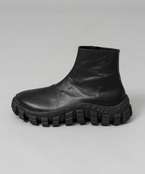 【SPECIAL SHOES FACTORY COLLABORATION】Rattling Sole Side Zip Boots