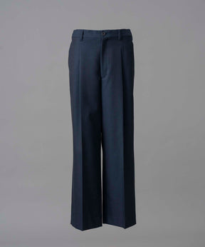 4 Colors Chambray Washable Wool Prime-Wide One Tuck Pants