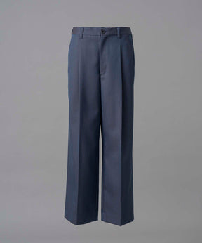 4 Colors Chambray Washable Wool Prime-Wide One Tuck Pants