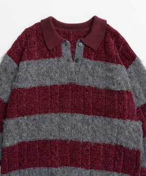 Cable Knitting Border Rugger Knit Tops