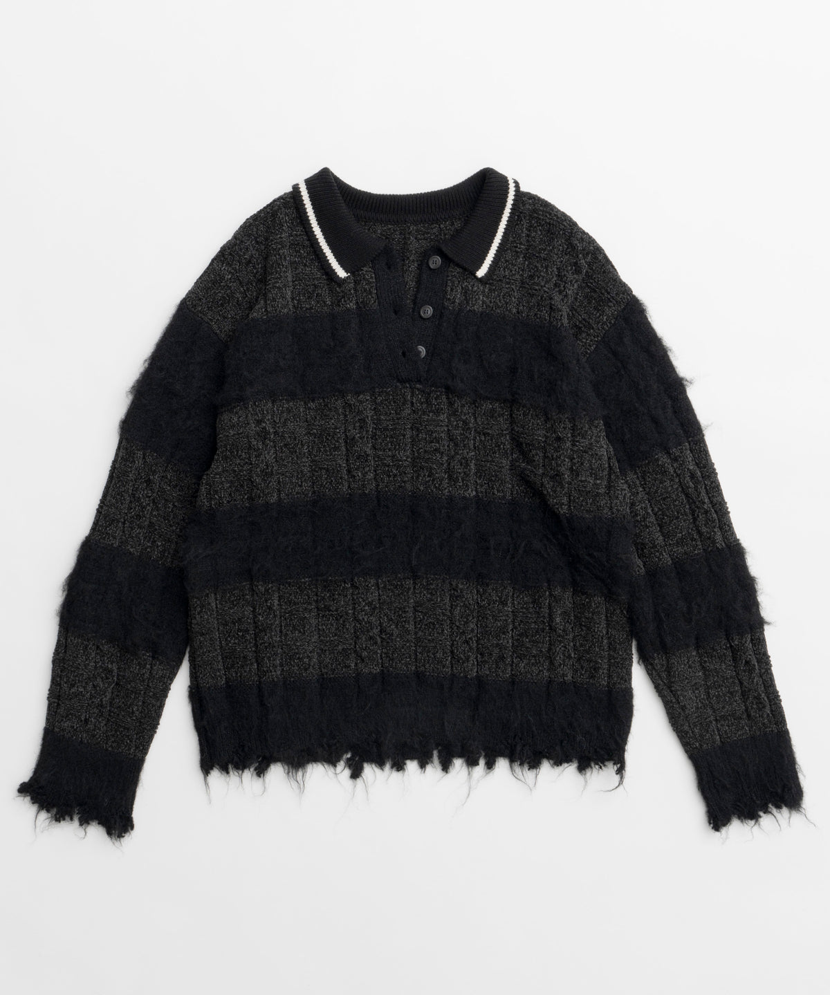 Cable Knitting Border Rugger Knit Tops