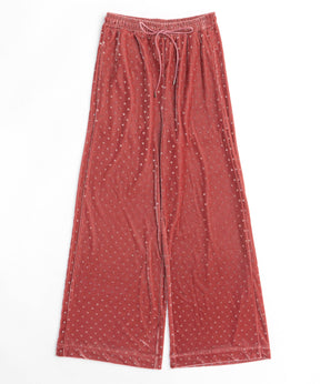 Glitter Dots Velor Pants