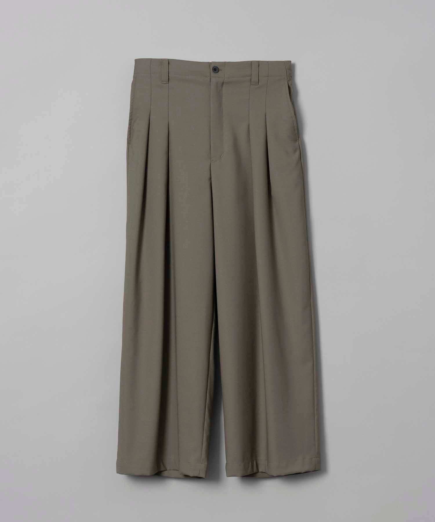 CORDURA Wool Tow-Tuck Wide Pants