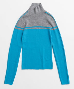 Washable Wool Retro Sports Turtleneck Knit Tops