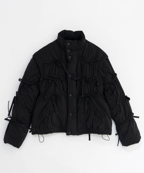 2way Ribbon Puffer Jacket