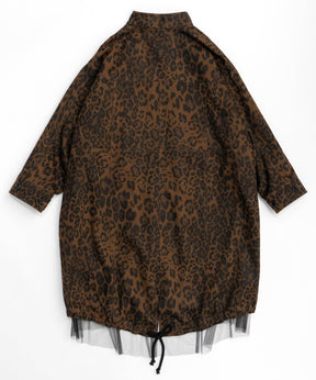 Reversible Leopard Tulle Mod Coat