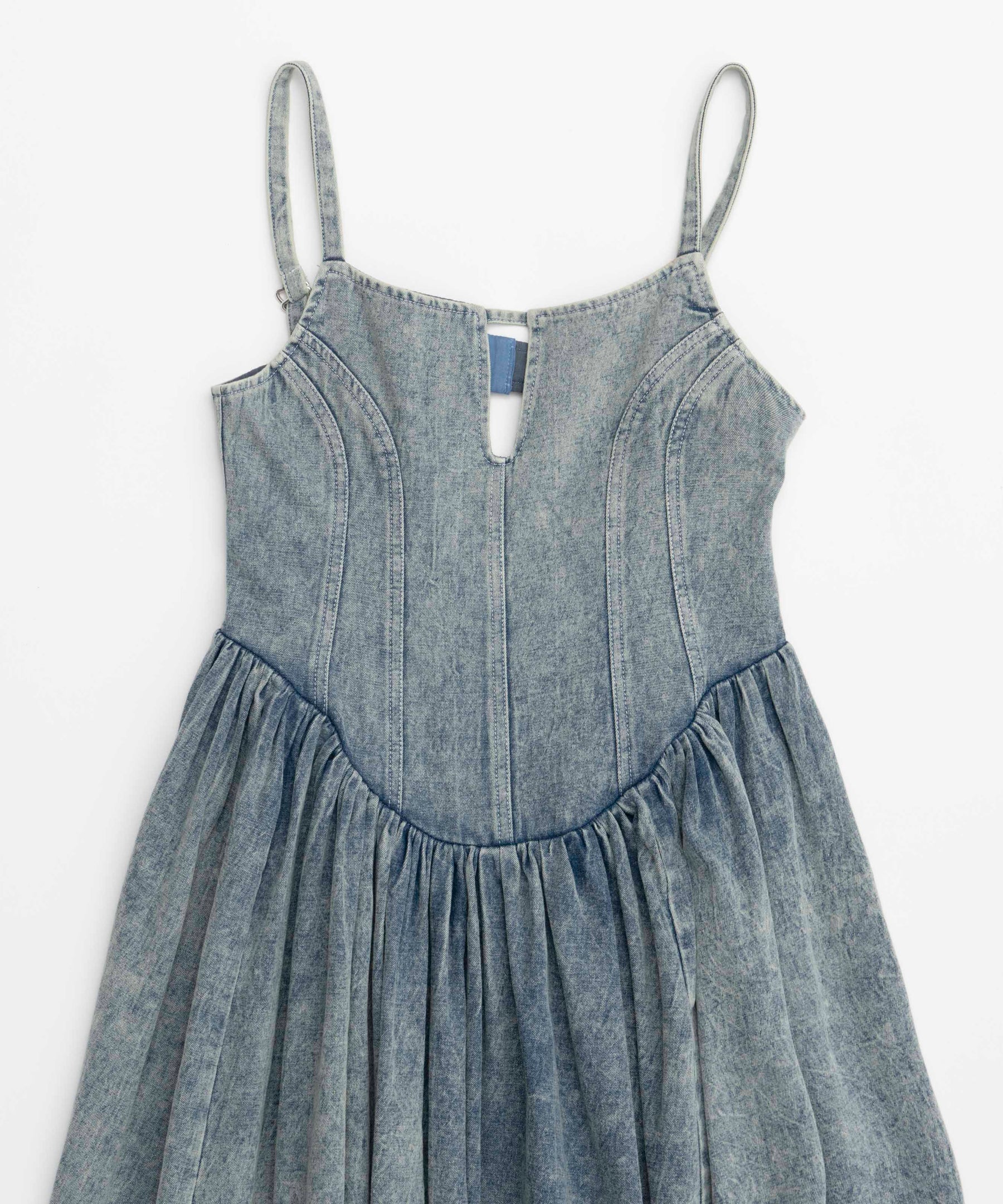 【SALE】Denim Camisole Maxi One-piece Dress