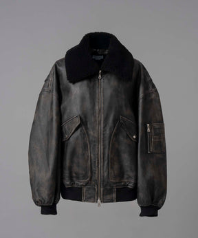 Sheep Leather Mouton Prime-Over G-1 Flight Jacket