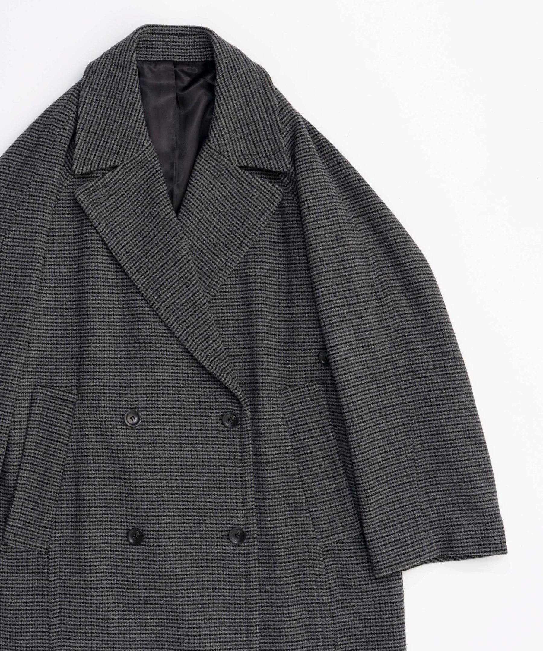 Gun Club Plaid Long Coat