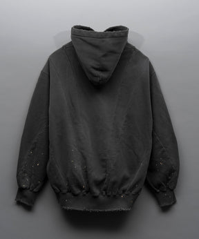 【PRE-ORDER】Three-Dimensional Prime-Over Cutting Weathered Hoodie