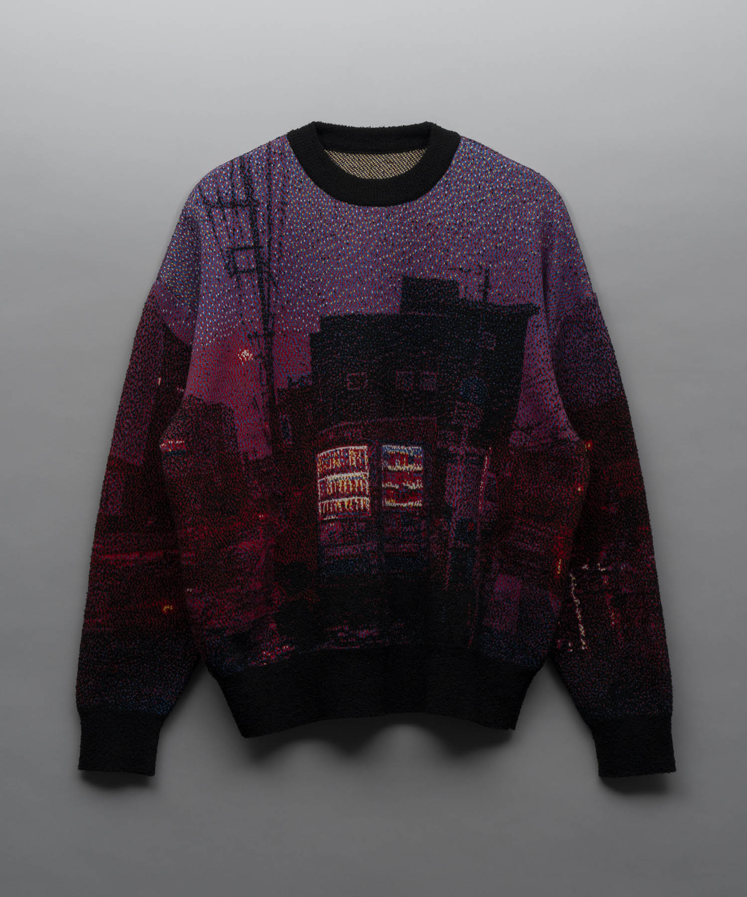 【KEITA MORIMOTO for MAISON SPECIAL】6 Colors Jacquard Prime-Over Crew Neck Knit Pullover