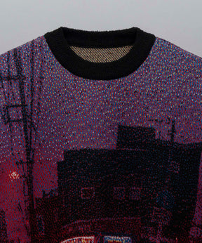 【KEITA MORIMOTO for MAISON SPECIAL】6 Colors Jacquard Prime-Over Crew Neck Knit Pullover