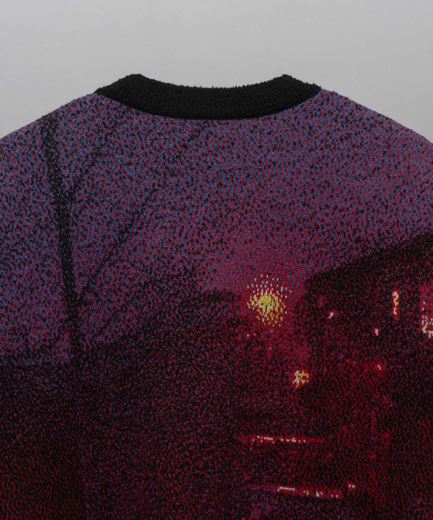 【KEITA MORIMOTO for MAISON SPECIAL】6 Colors Jacquard Prime-Over Crew Neck Knit Pullover