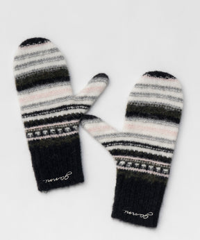 【GANNI】Striped Soft Wool Mittens