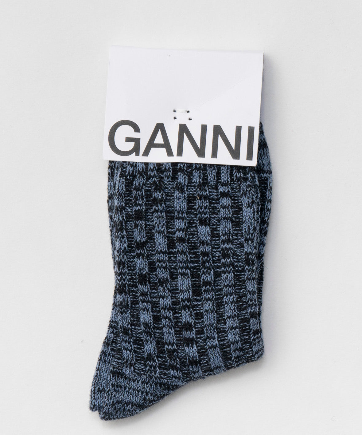 【GANNI】Winter Melange Ribbed Socks