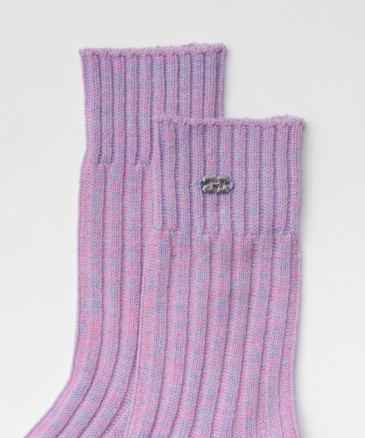 【GANNI】Winter Melange Ribber Socks