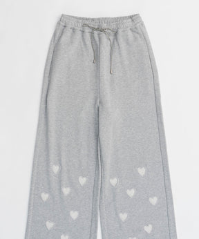 Many Heart Cutouts Sweatpants