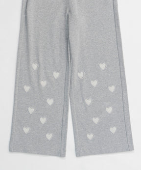 Many Heart Cutouts Sweatpants