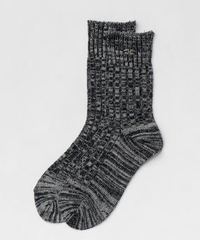 【GANNI】Winter Melange Ribbed Socks