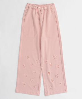 Many Heart Cutouts Sweatpants