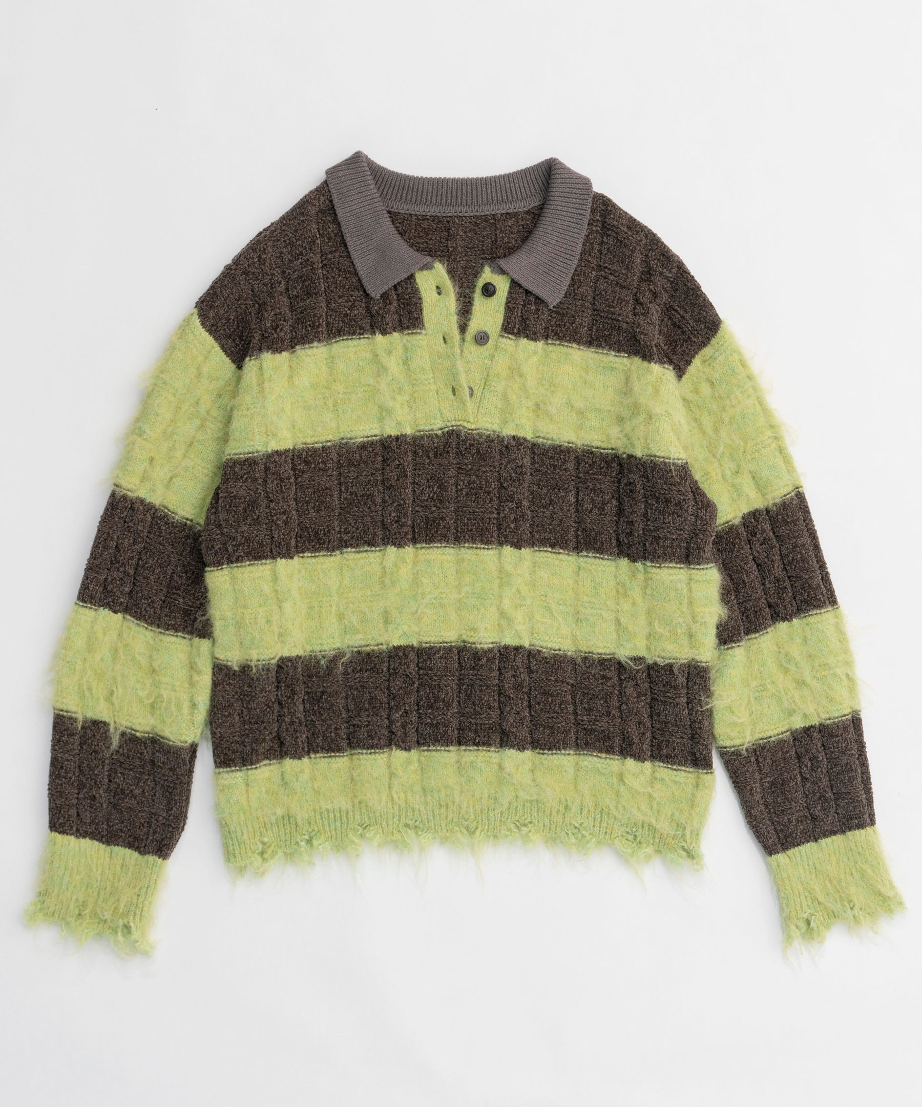 Cable Knitting Border Rugger Knit Tops