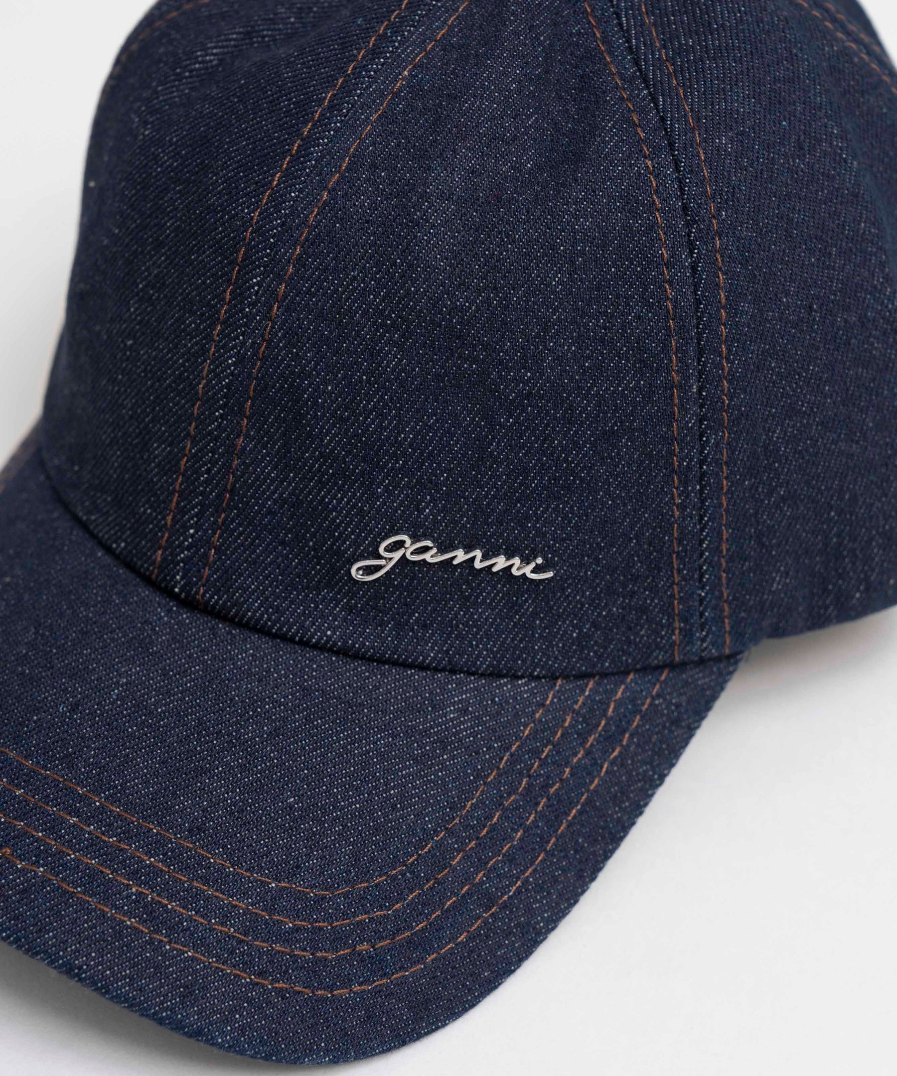 【GANNI】Cap Signature Denim