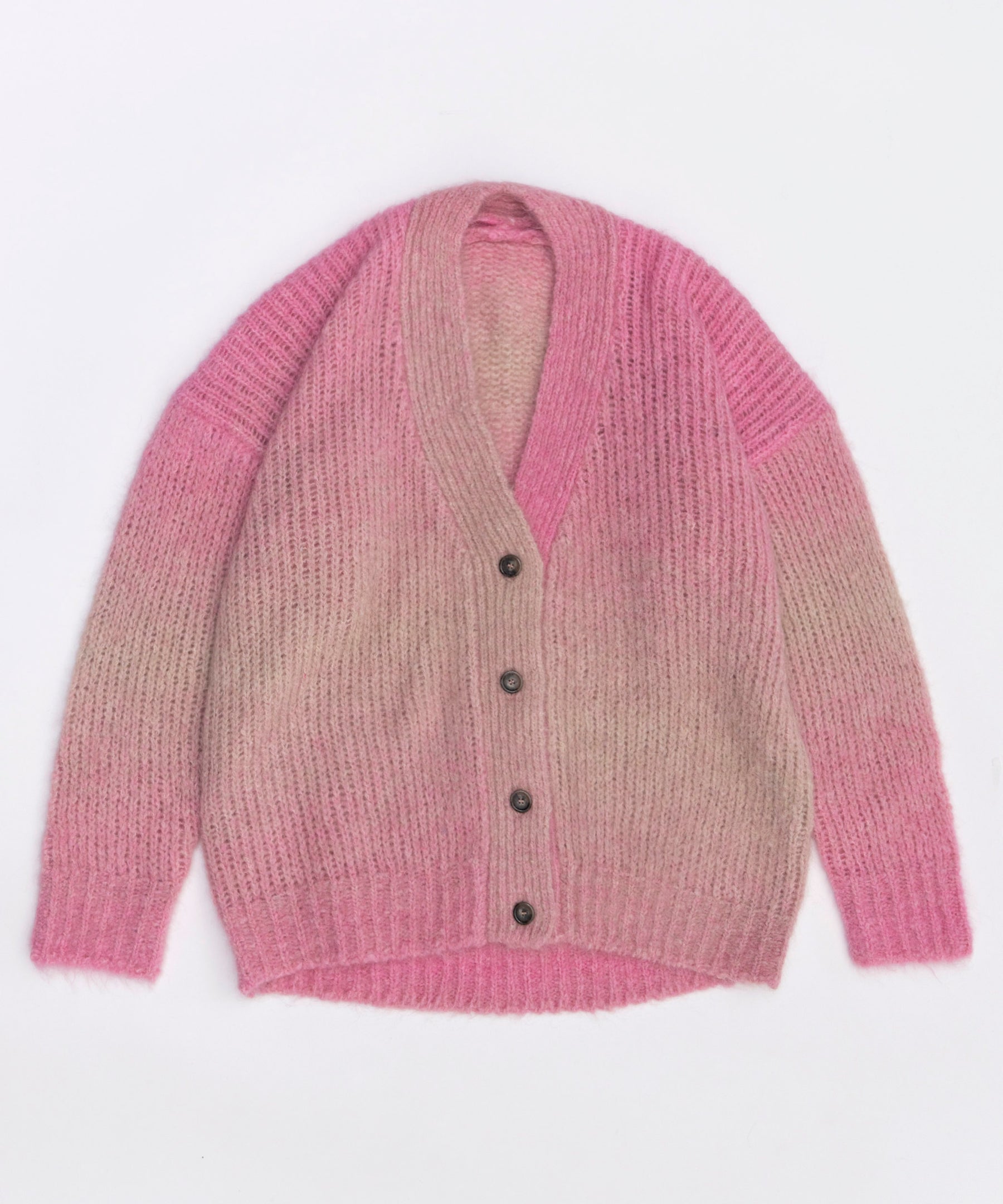 【SALE】Italian Alpaca Gradation Knit Cardigan