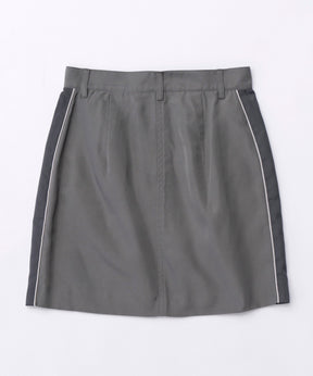 【SALE】Side Line Oxford Mini Skirt