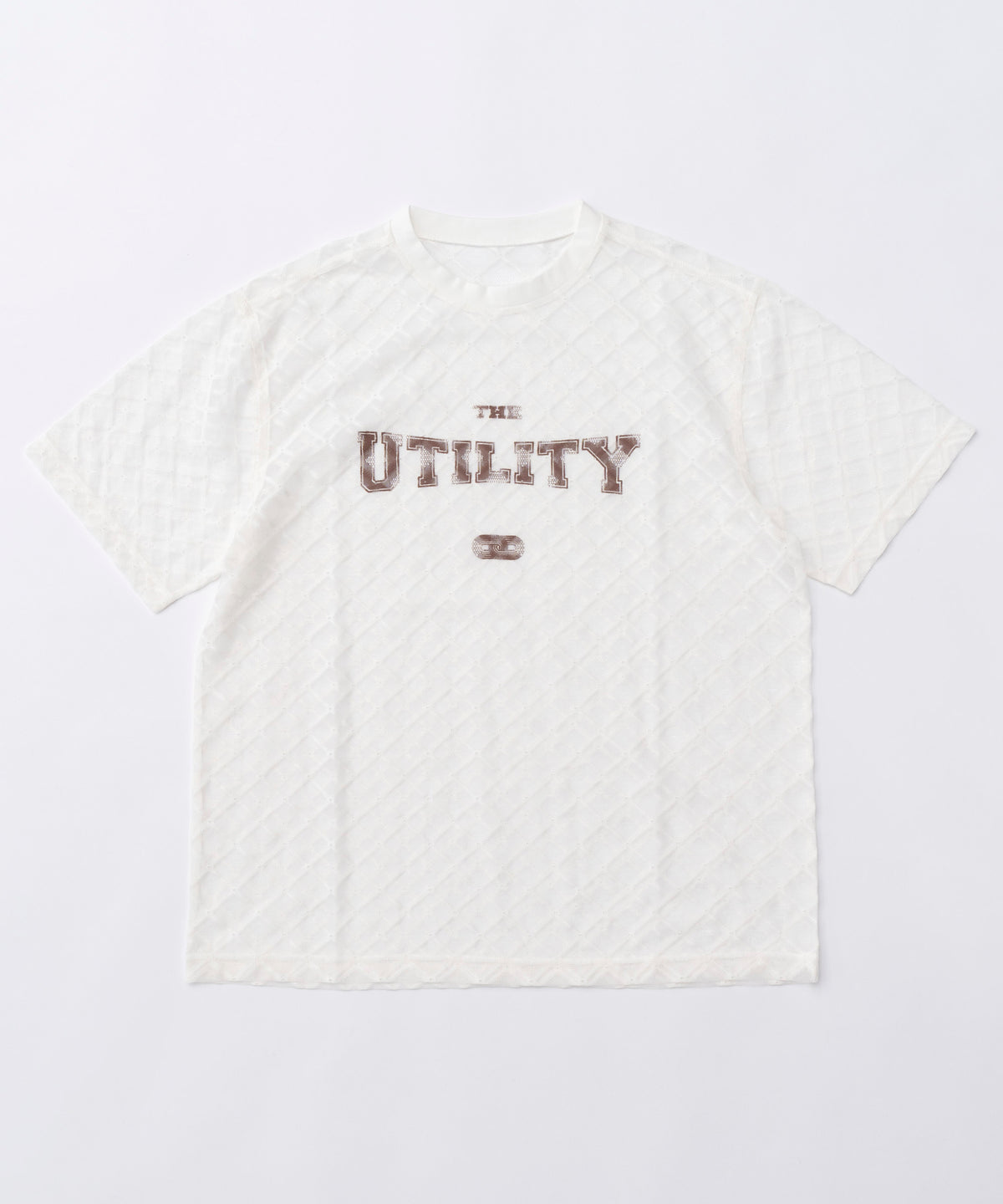 Lace Logo Print Oversized T-shirt