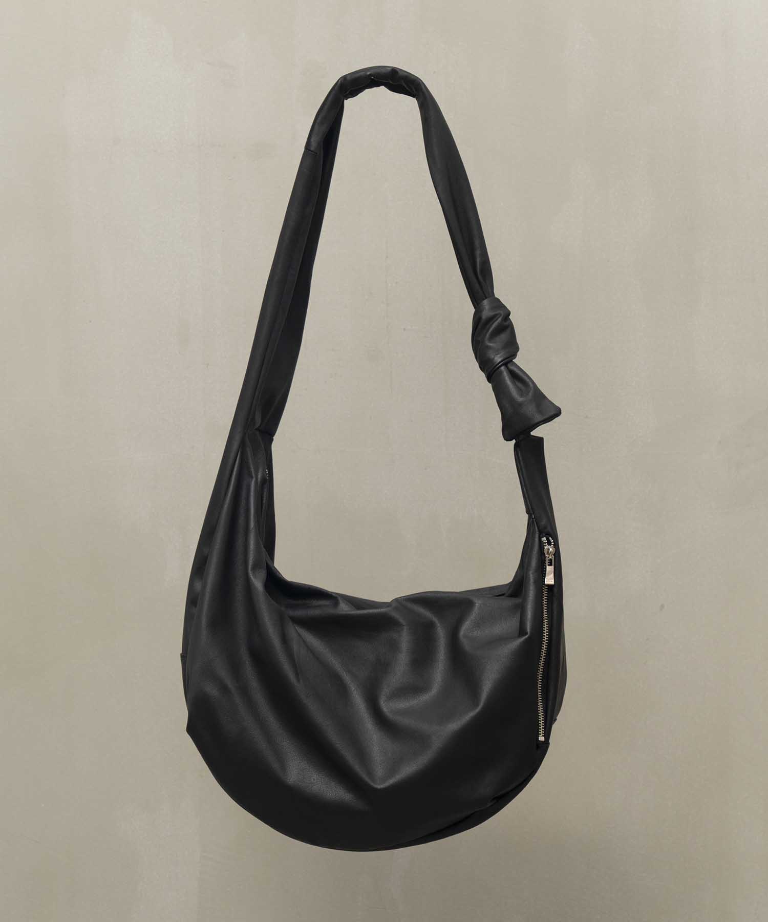 Leather Shoulder “BANANA” Bag