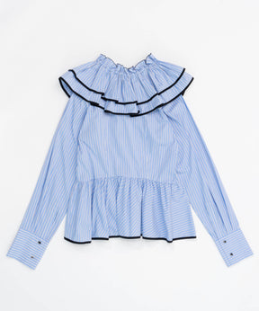 Edge Trim Ruffle Shirt