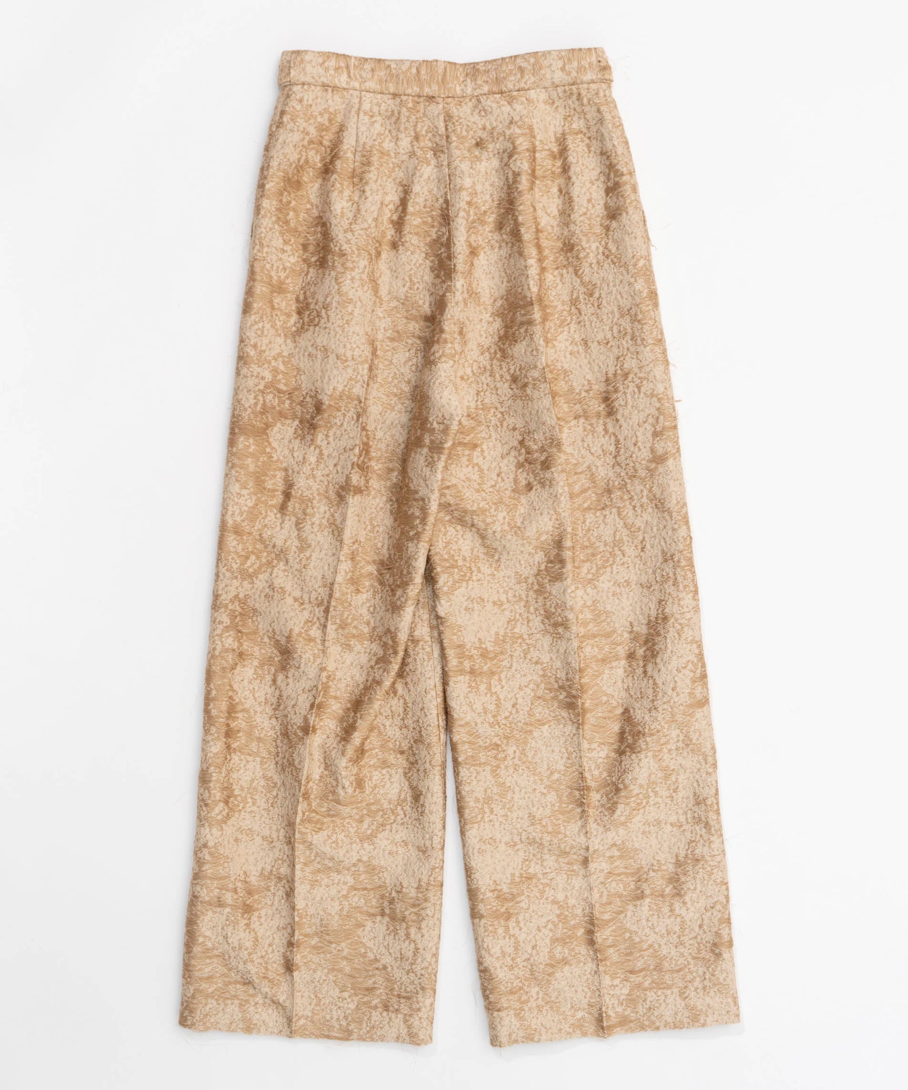 Cut Fringe Jacquard Pants