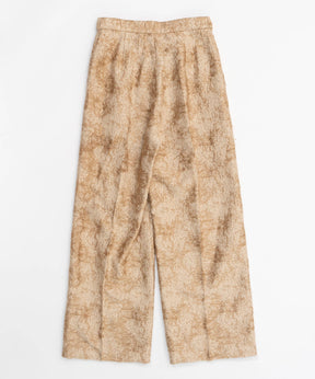 Cut Fringe Jacquard Pants