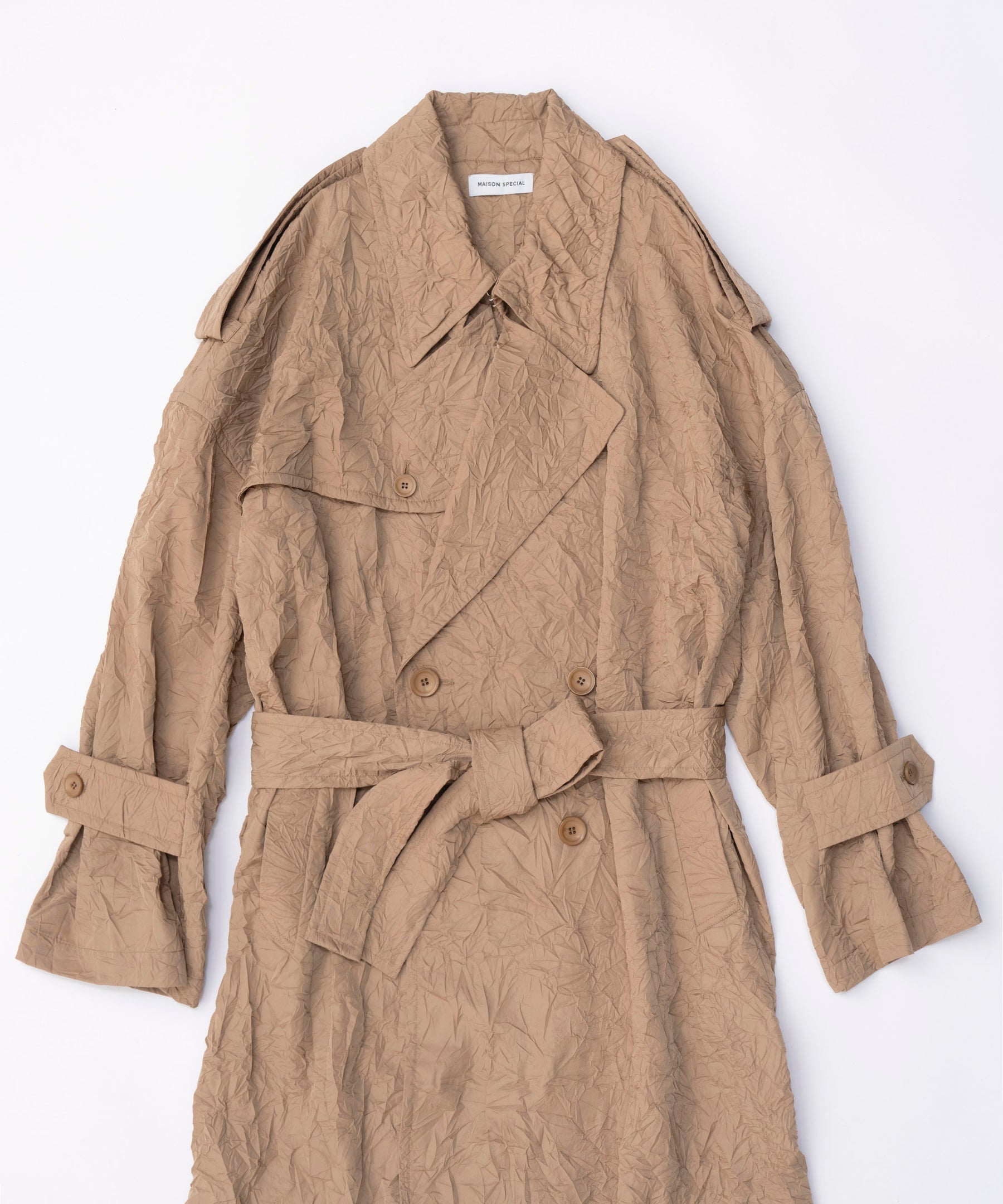 Washer Pleats Trench Coat