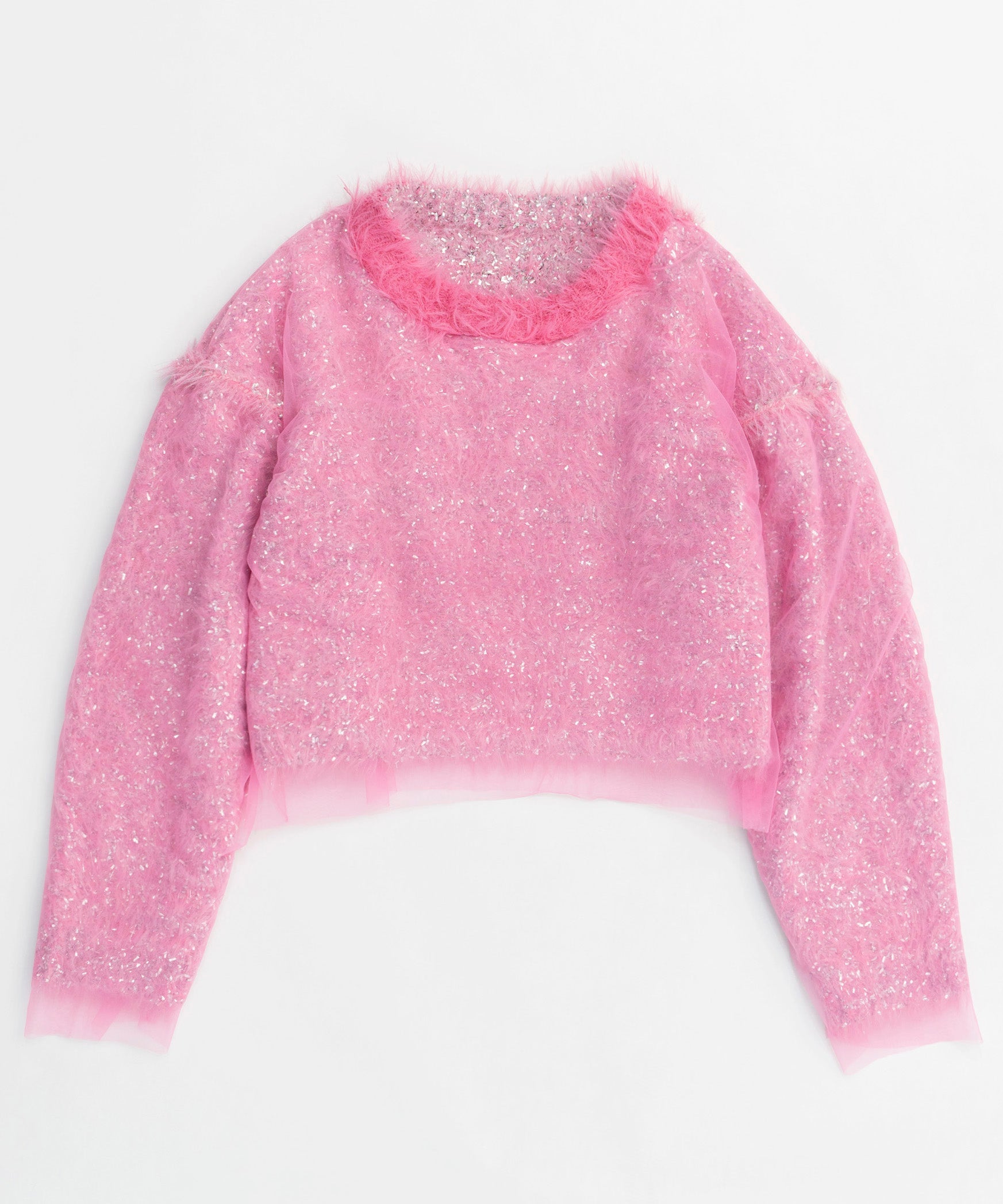 Sparkling Shaggy Knit Pullover